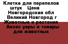 Клетка для перепелов 15 штук › Цена ­ 2 150 - Новгородская обл., Великий Новгород г. Животные и растения » Аксесcуары и товары для животных   